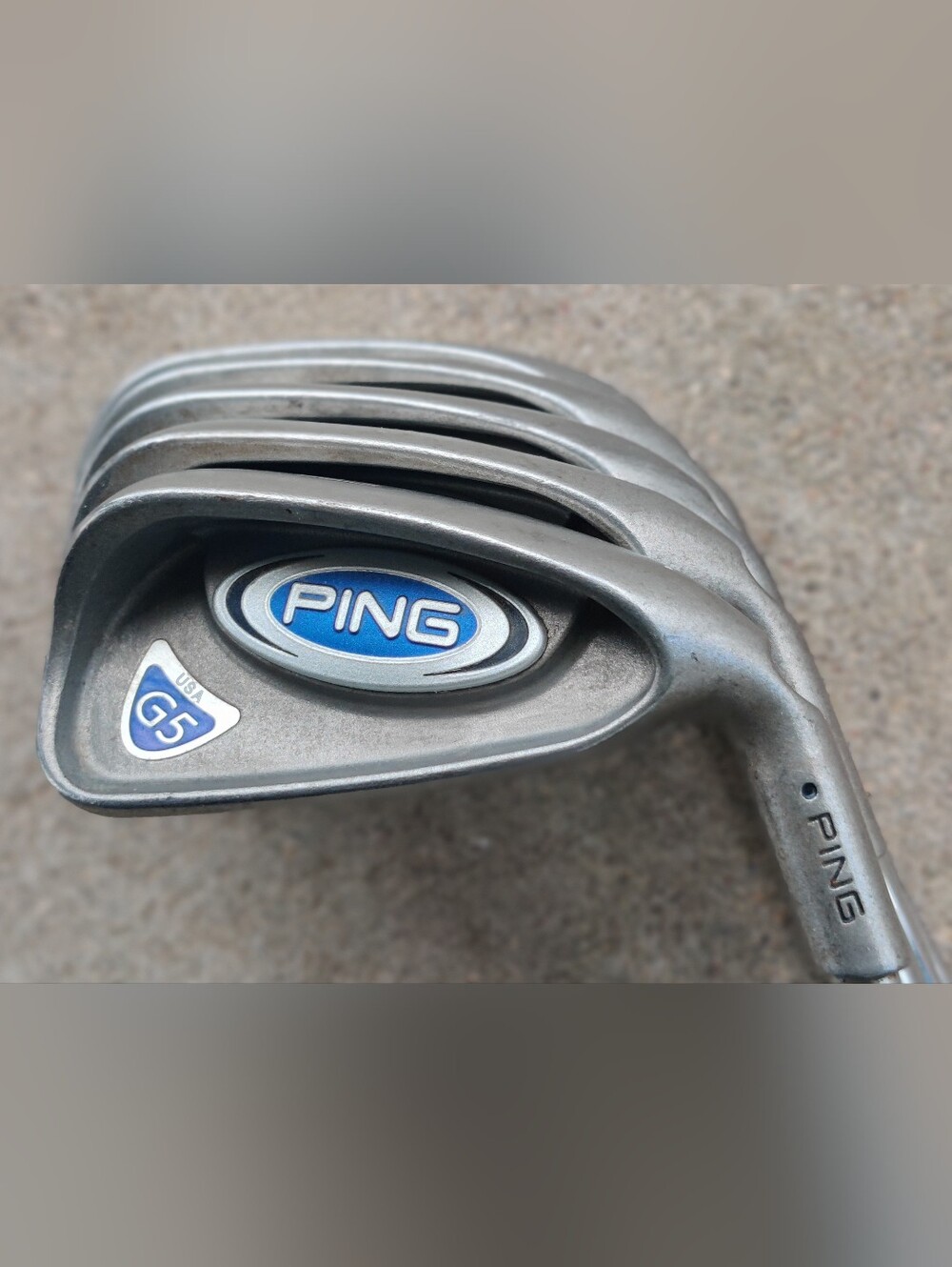 Ping G5 Black Dot Iron Set 4 6 7 8 9 RH Steel Shafts True Temper